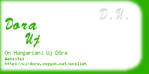dora uj business card